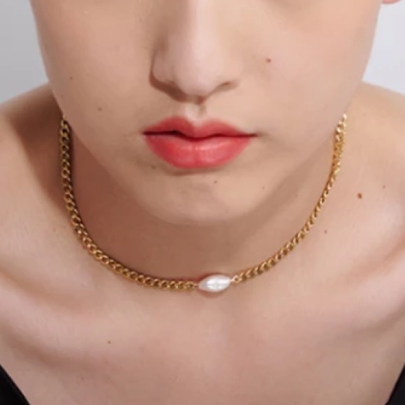 🔥Gold plated pearl necklace - Picture 4 of 7